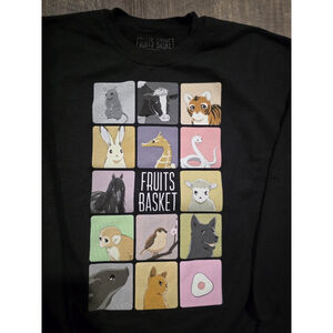 Fruits Basket Women's Size Large Animal Sweater